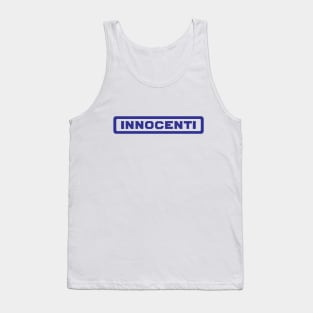 Vintage Innocenti logo 1960-70's - Innocenti Mini, Lambretta - blue print Tank Top